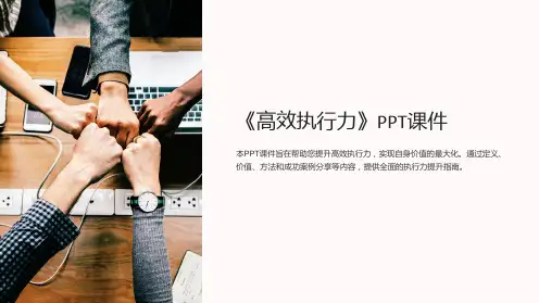《高效执行力》课件