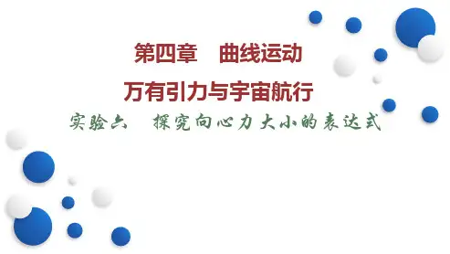 实验六探究向心力大小的表达式