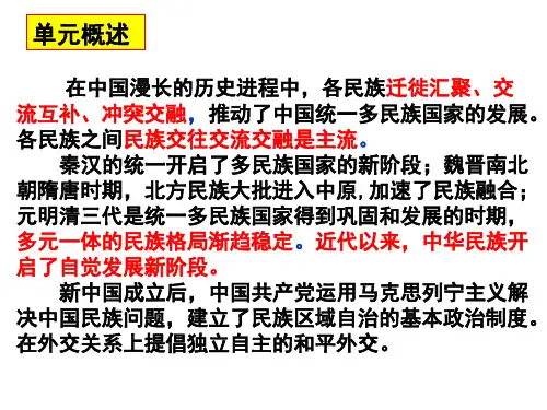 中国古代的民族关系与对外交往 课件(共39张PPT)--高二历史统编版(2019)选择性必修一