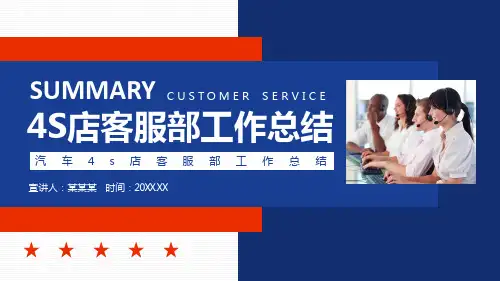 客服年终总结PPT模板