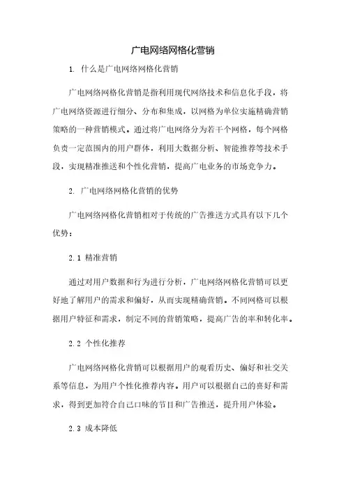 广电网络网格化营销