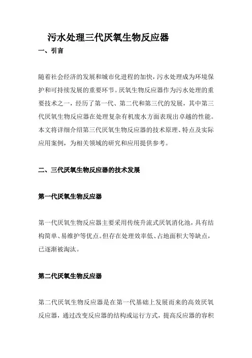 污水处理三代厌氧生物反应器