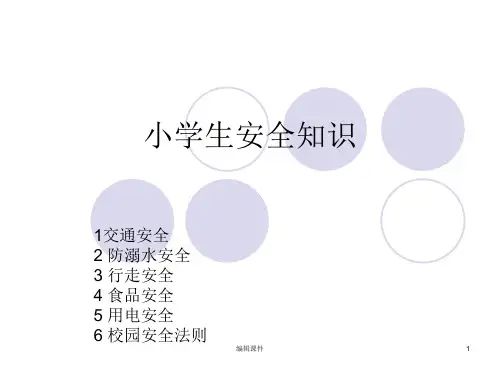 《小学生安全知识》课件