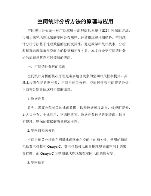 空间统计分析方法的原理与应用