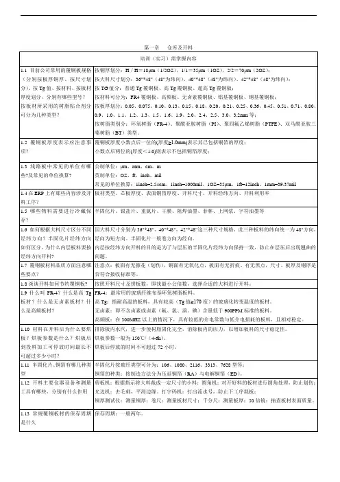 PCB工艺流程培训教材(更新)