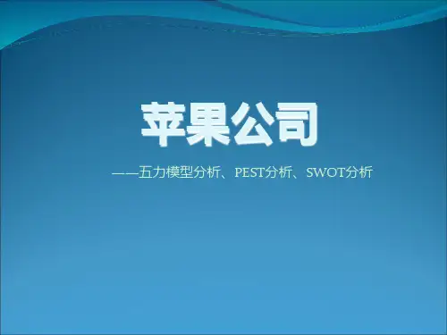 苹果公司外部环境分析
