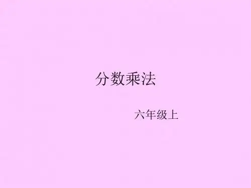 分数乘法完整版