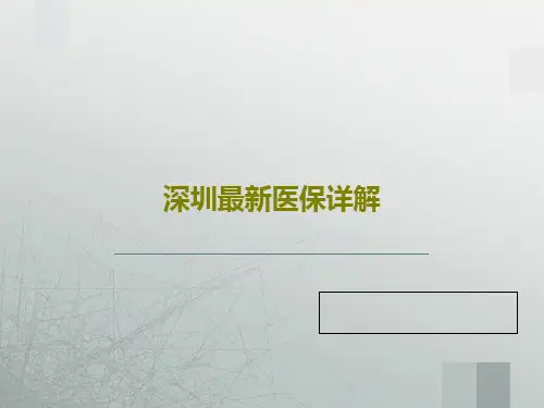 深圳最新医保详解PPT文档31页