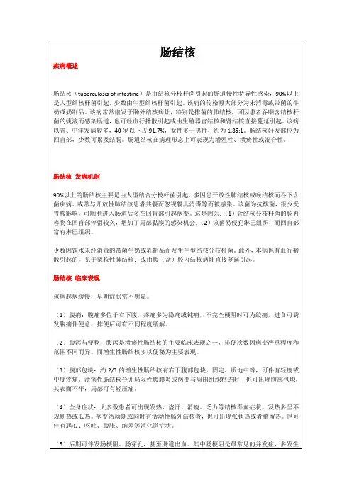 肠结核(教学及宣教)