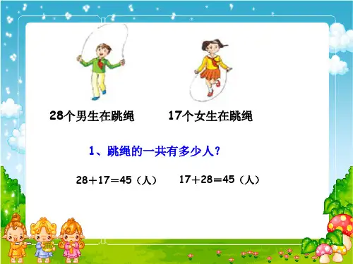 加法交换律和结合律PPT