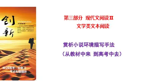 12 赏析小说环境描写的手法(从教材中来,到高考中去)高考语文一轮复习之文学类阅读(全国通用)