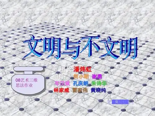 文明与不文明.ppt