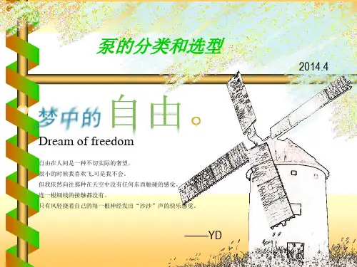 泵的分类和选型