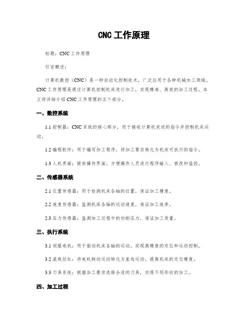 CNC工作原理