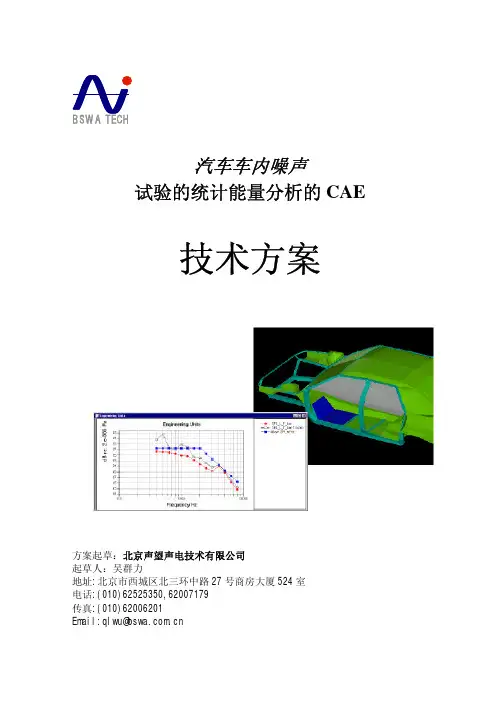 汽车噪音分析