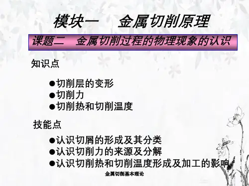 金属切削基本理论