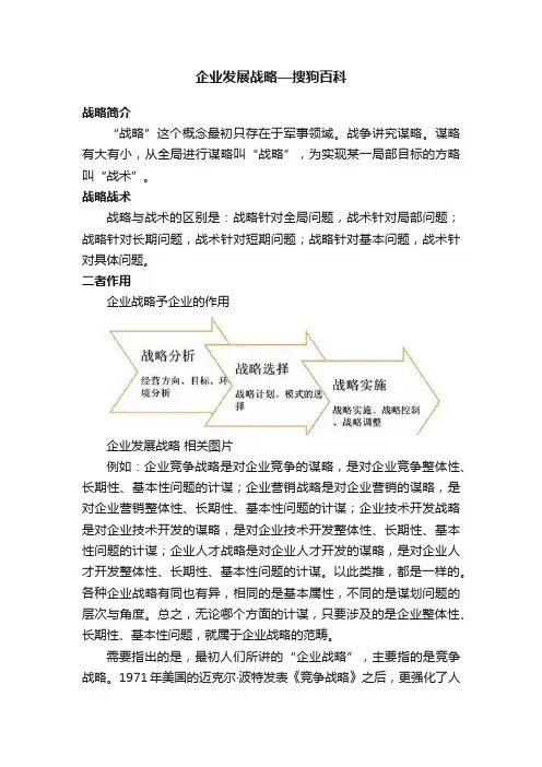 企业发展战略—搜狗百科