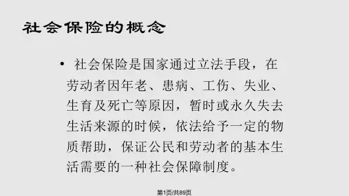 社会保险知识大全PPT课件