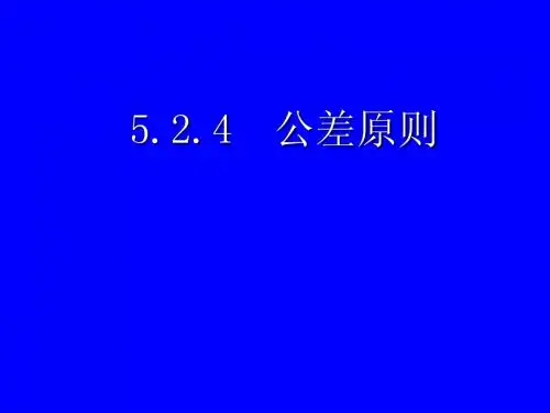 公差原则