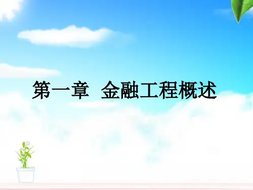 第一章金融工程概述