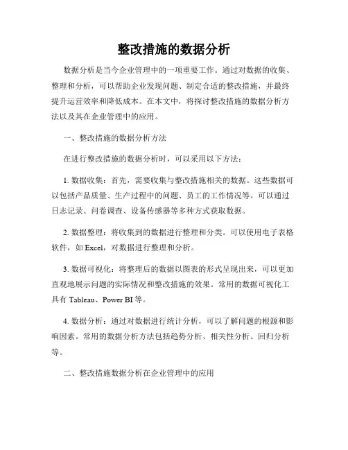 整改措施的数据分析