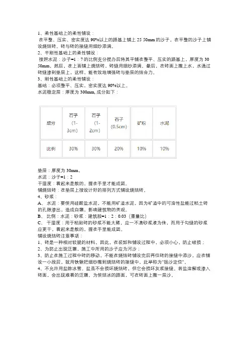 烧结砖砌地基工艺流程