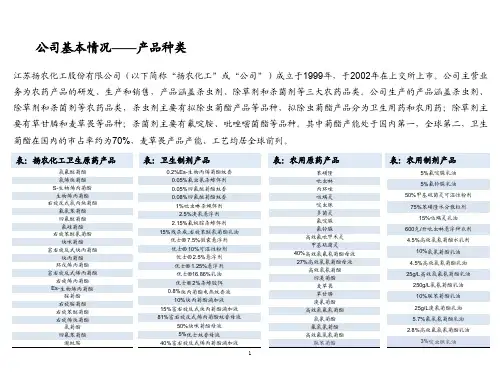 扬农化工产品梳理、发展历程及行业地位分析(2021年)