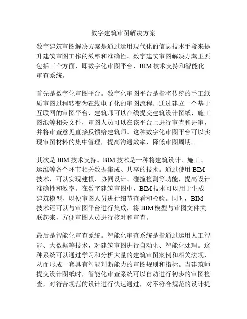 数字建筑审图解决方案