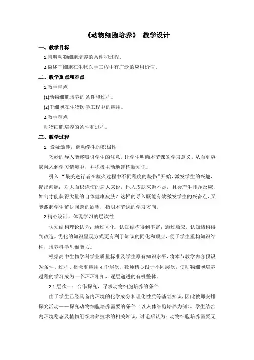 动物细胞培养