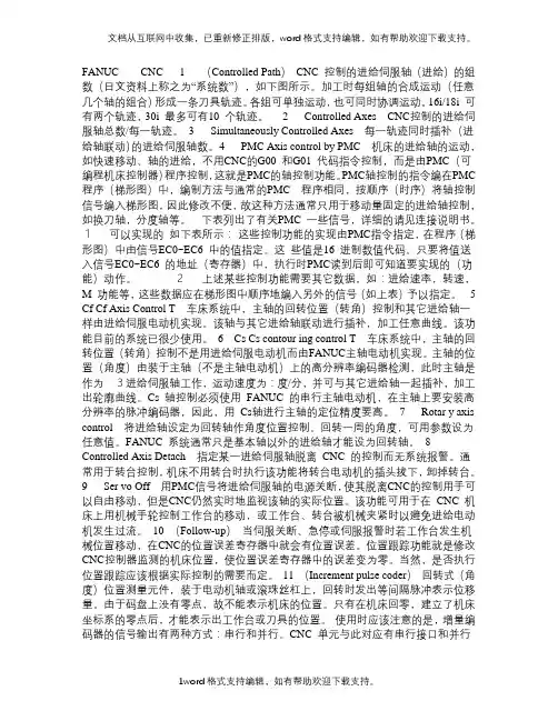 fanuccnc系统功能