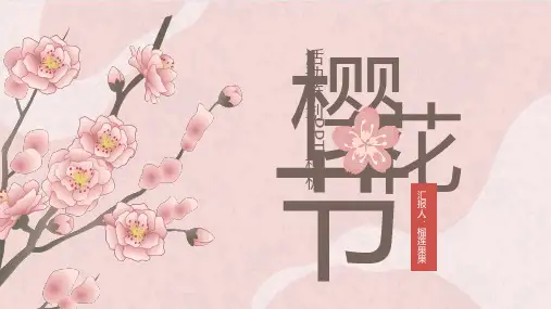 樱花节活动策划PPT模板(完美版)