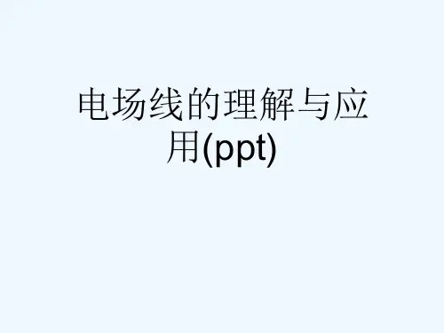 电场线的理解与应用(ppt)