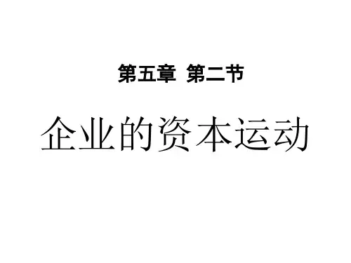 经济学基础_石海燕_第五章第二节_52企业的资本运动