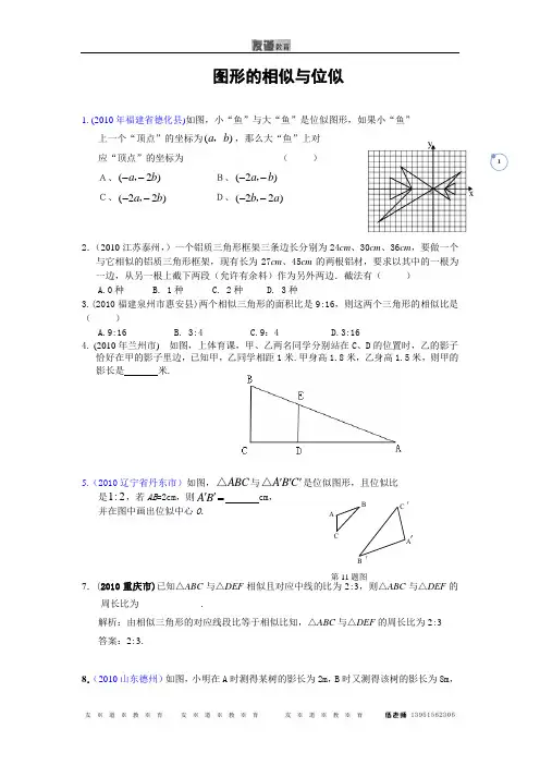 图形的相似与位似