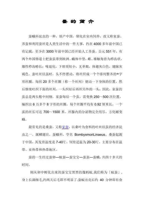 蚕 的 简 介