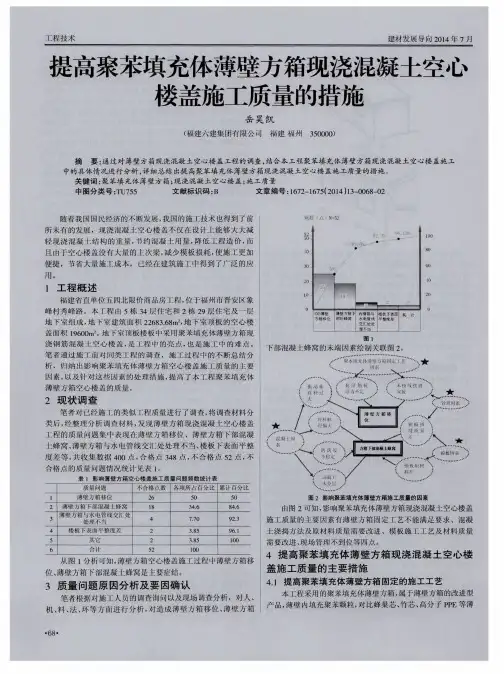 提高聚苯填充体薄壁方箱现浇混凝土空心楼盖施工质量的措施
