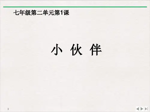 人教版七年级美术上册第2单元第1课：小伙伴(共28张ppt)