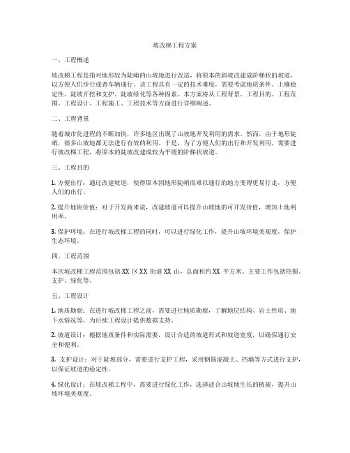 坡改梯工程方案
