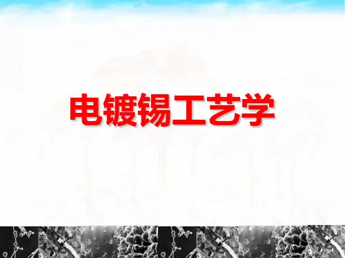 镀锡工艺从入门到精通 01