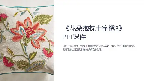 《花朵抱枕十字绣B》课件