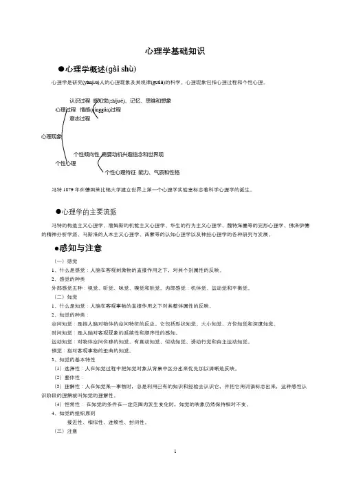 心理学基础知识
