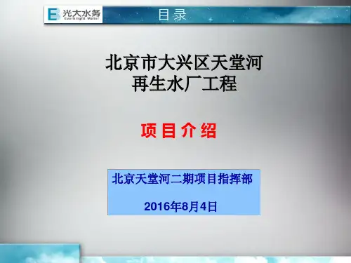 再生污水处理厂工艺