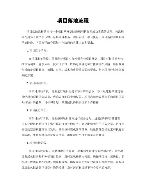 项目落地流程