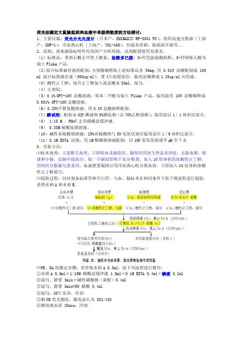多巴胺的测定.doc