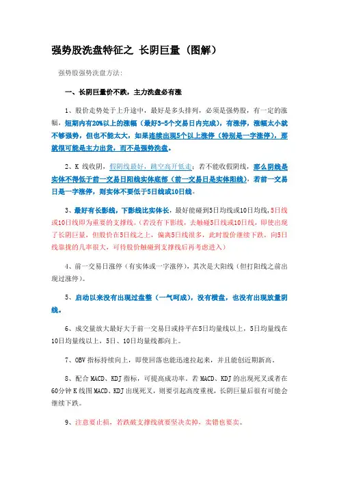 长阴巨量--价不跌