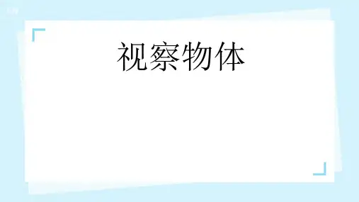 四年级下册数学青岛版六趣味拼搭观察物体课件