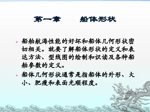 船舶原理 1船体形状