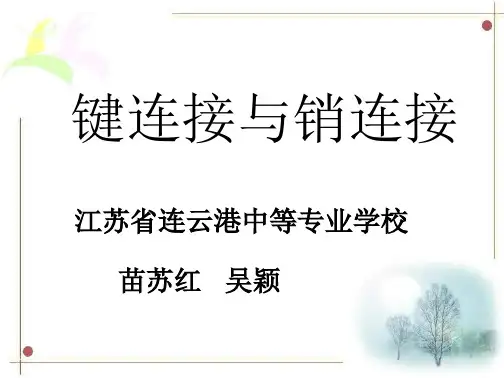 键连接与销连接 (精品 课件 素材)