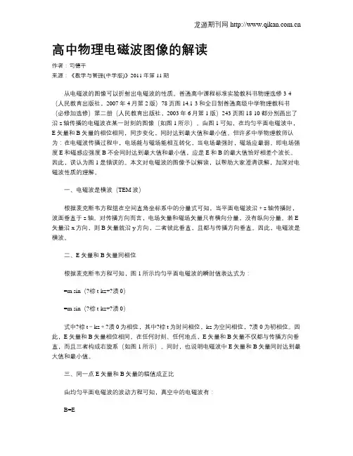 高中物理电磁波图像的解读