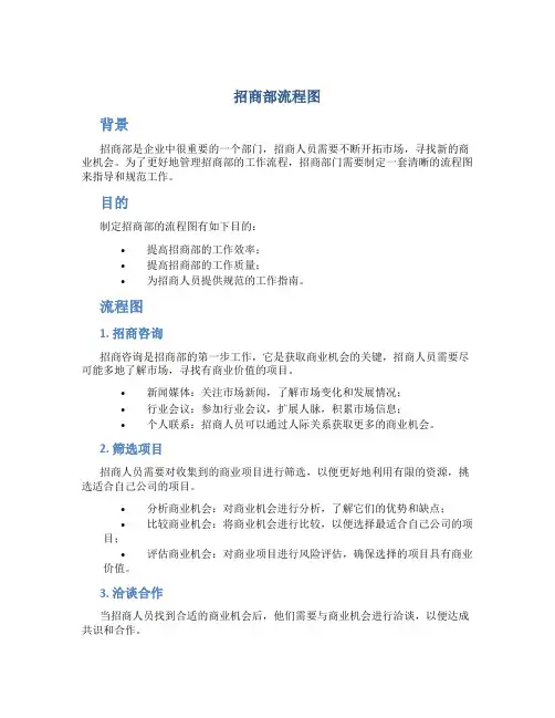 招商部流程图